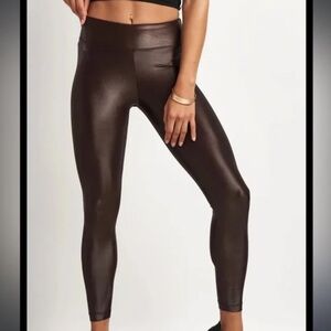 Koral Metallic Brown Leggings